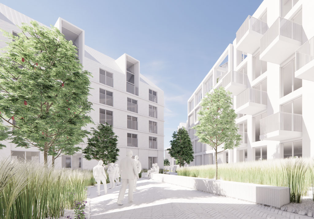 Indicative public realm view